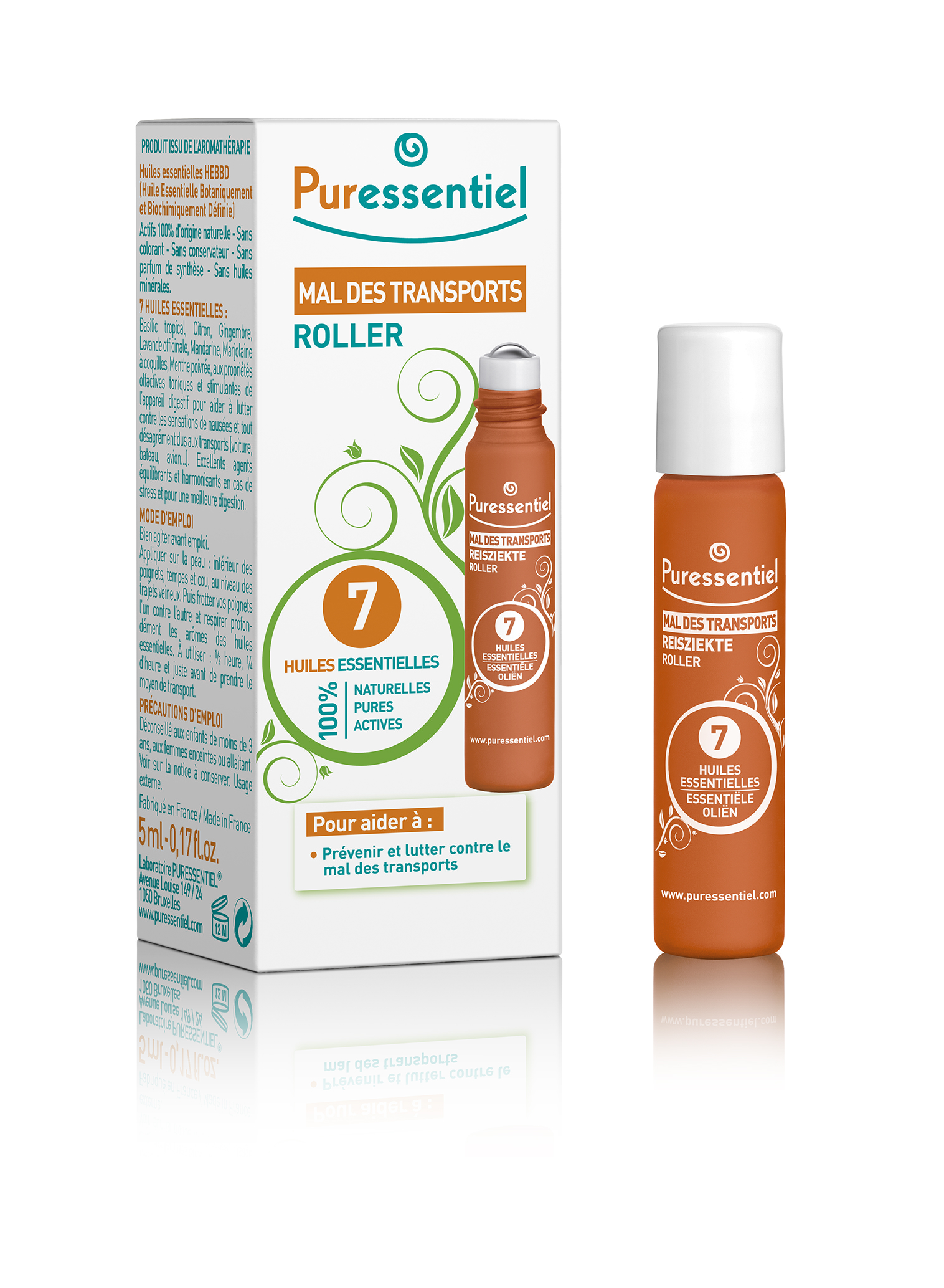 Roller Mal of Transport to 7 Essential Oils - 5 ml