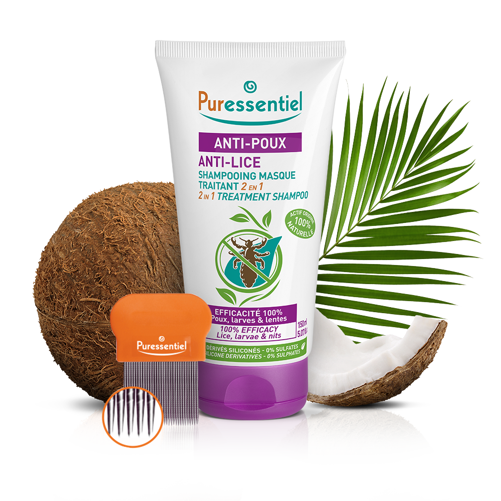 Shampoo mask treating 2 in 1 Anti-Poux with comb - 150 ml