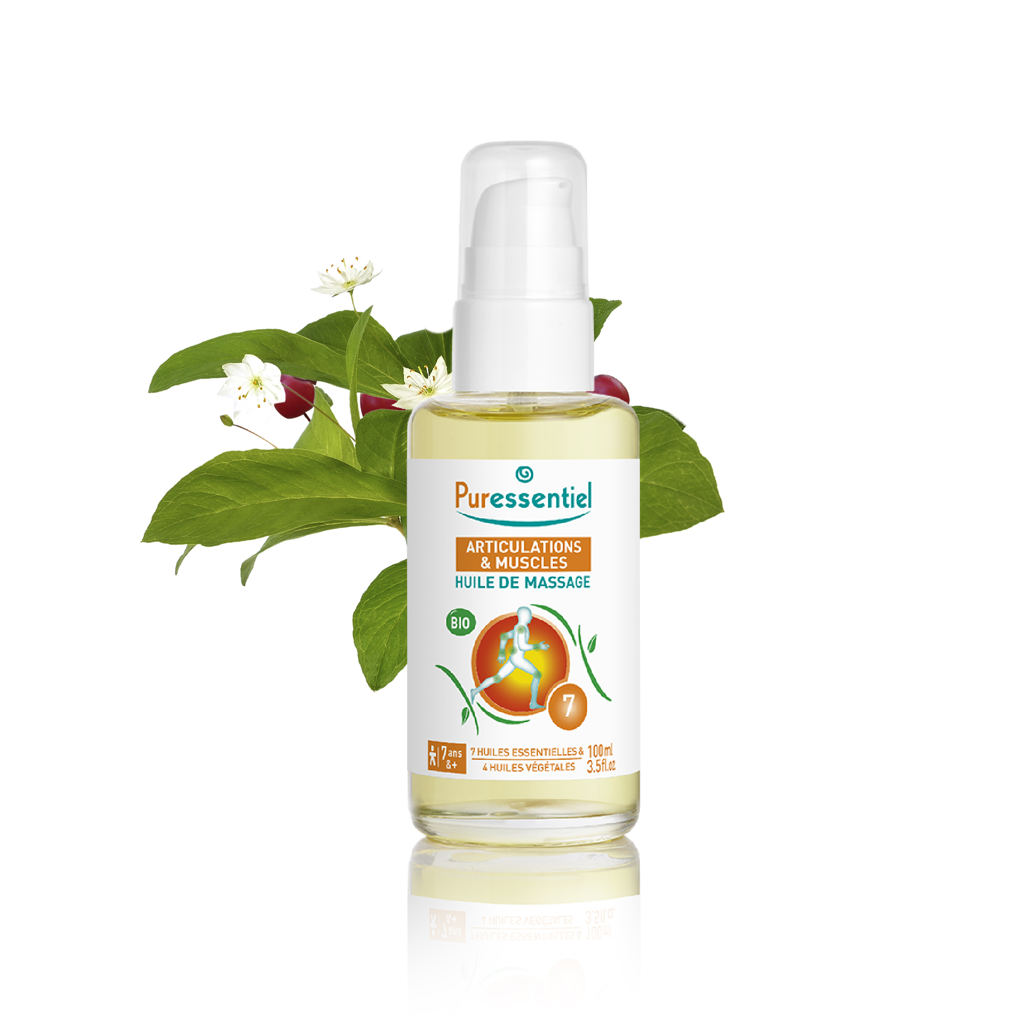 ORGANICMassage Oil- Muscular Effort - Arnica - Gaultheria - 100 ml