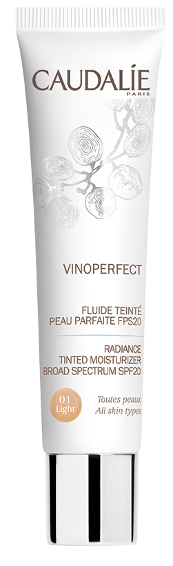 CAUDALIE VINOPERFECT RADIANCE TINTED MOISTURIZER BROAD SPECTRUM SPF20 - LIGHT 40ML