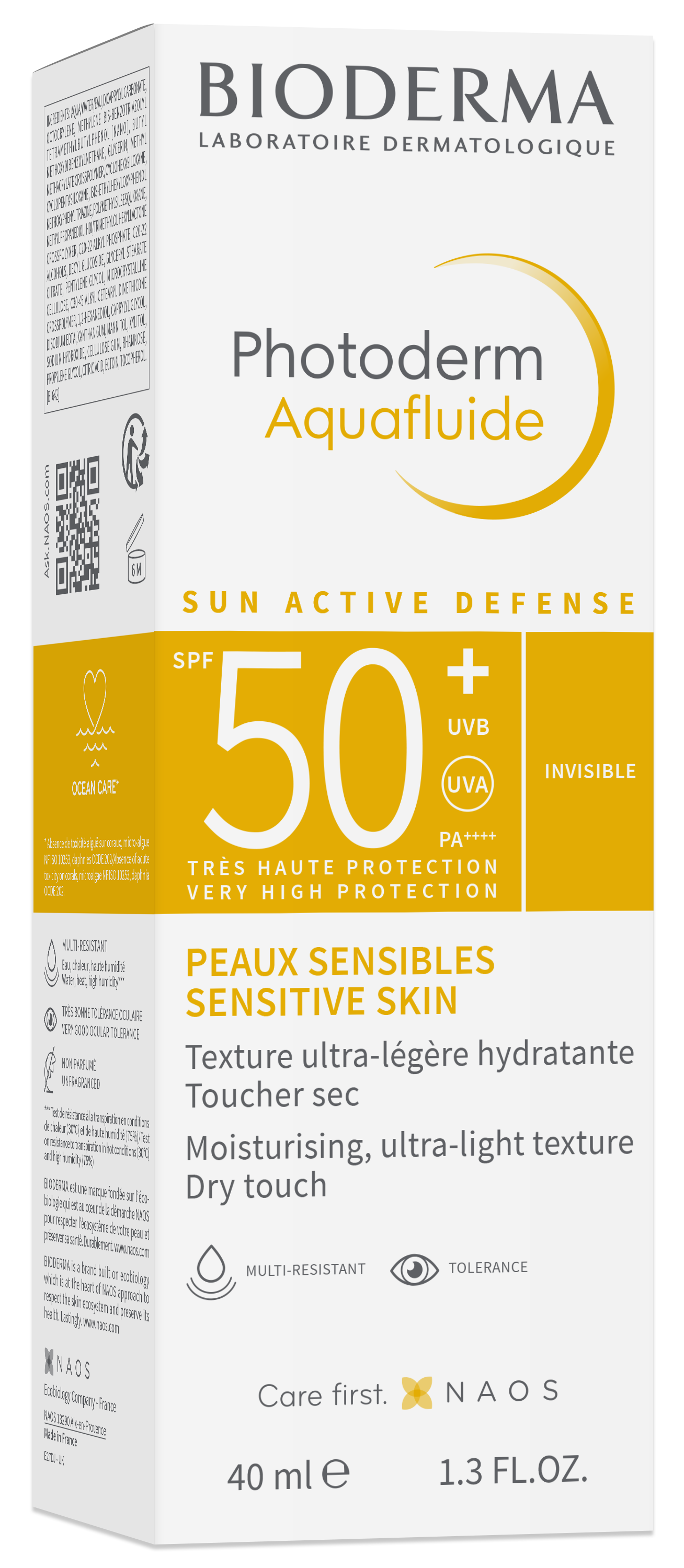 BIODERMA PHOTODERM AQUAFLUIDE SPF50+ INVISIBLE 40ML