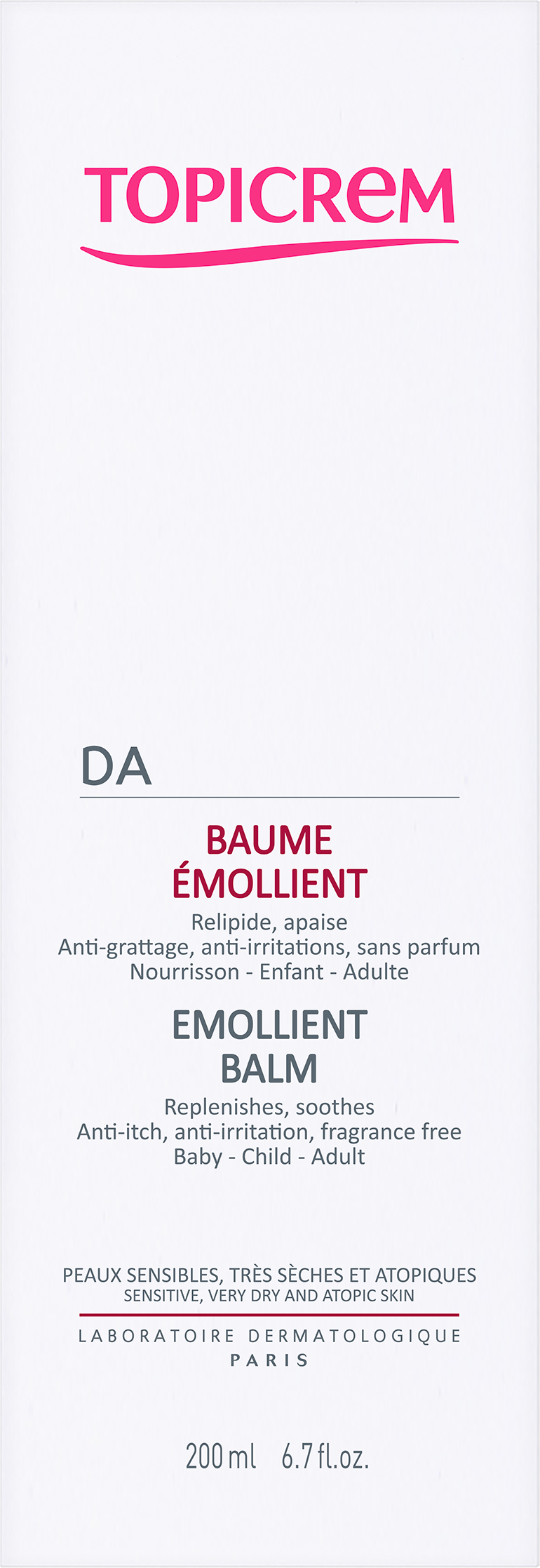 TOPICREM DA EMOLLIENT BALM 200ML