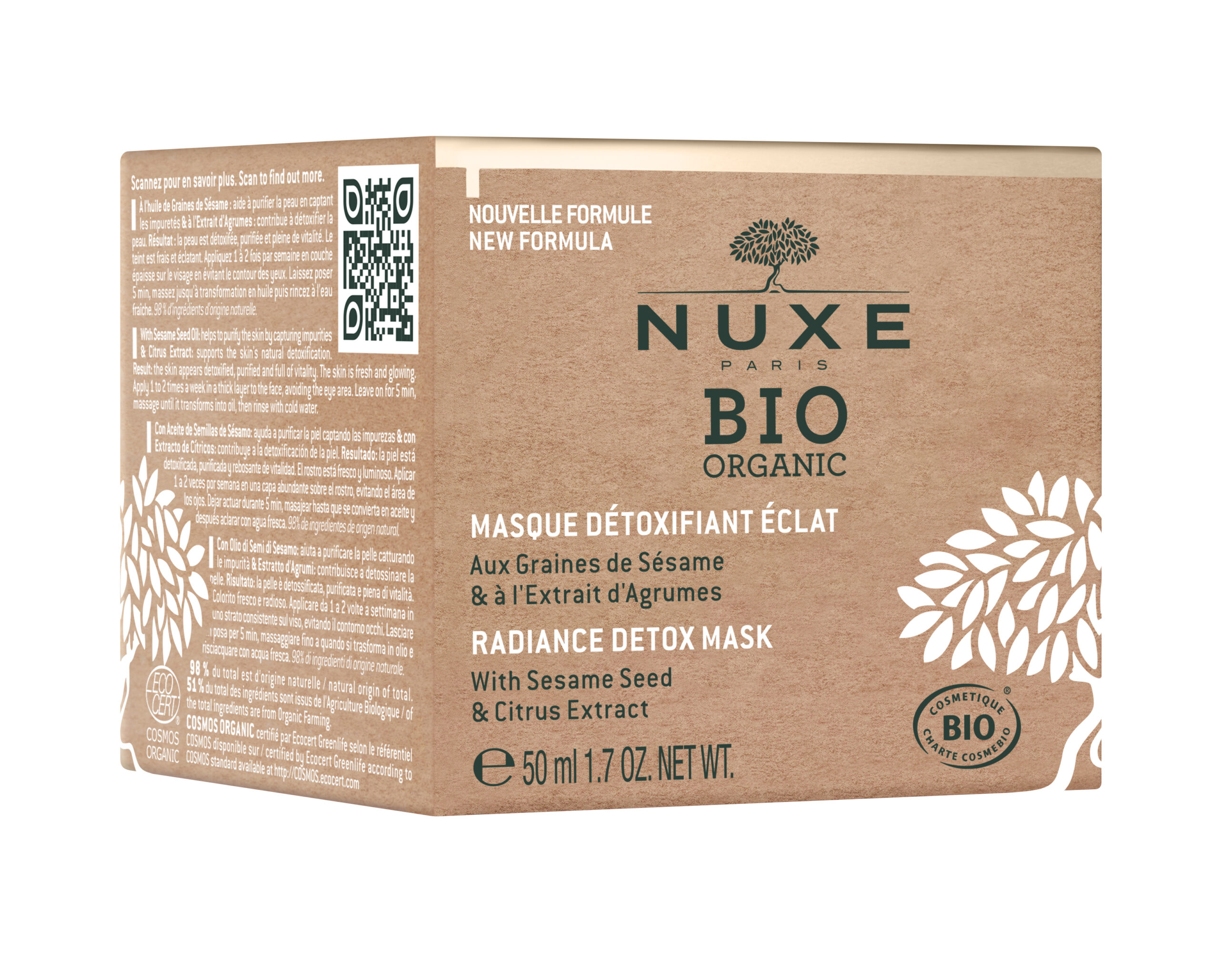 NUXE ORGANIC RADIANCE DETOX MASK 50ML