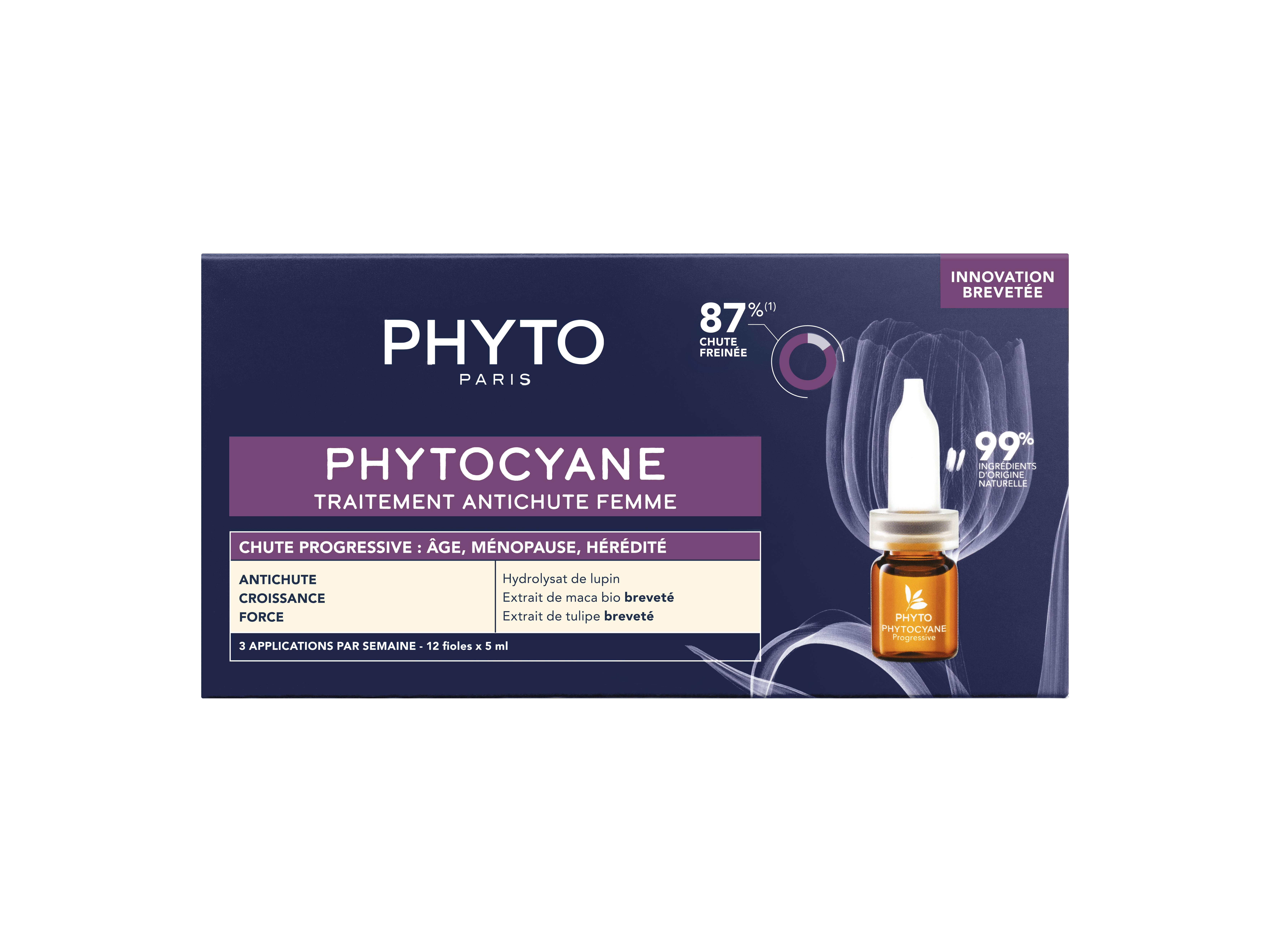Anti-hair loss treatment for women / PHYTOCYANE / 12 x 5ml