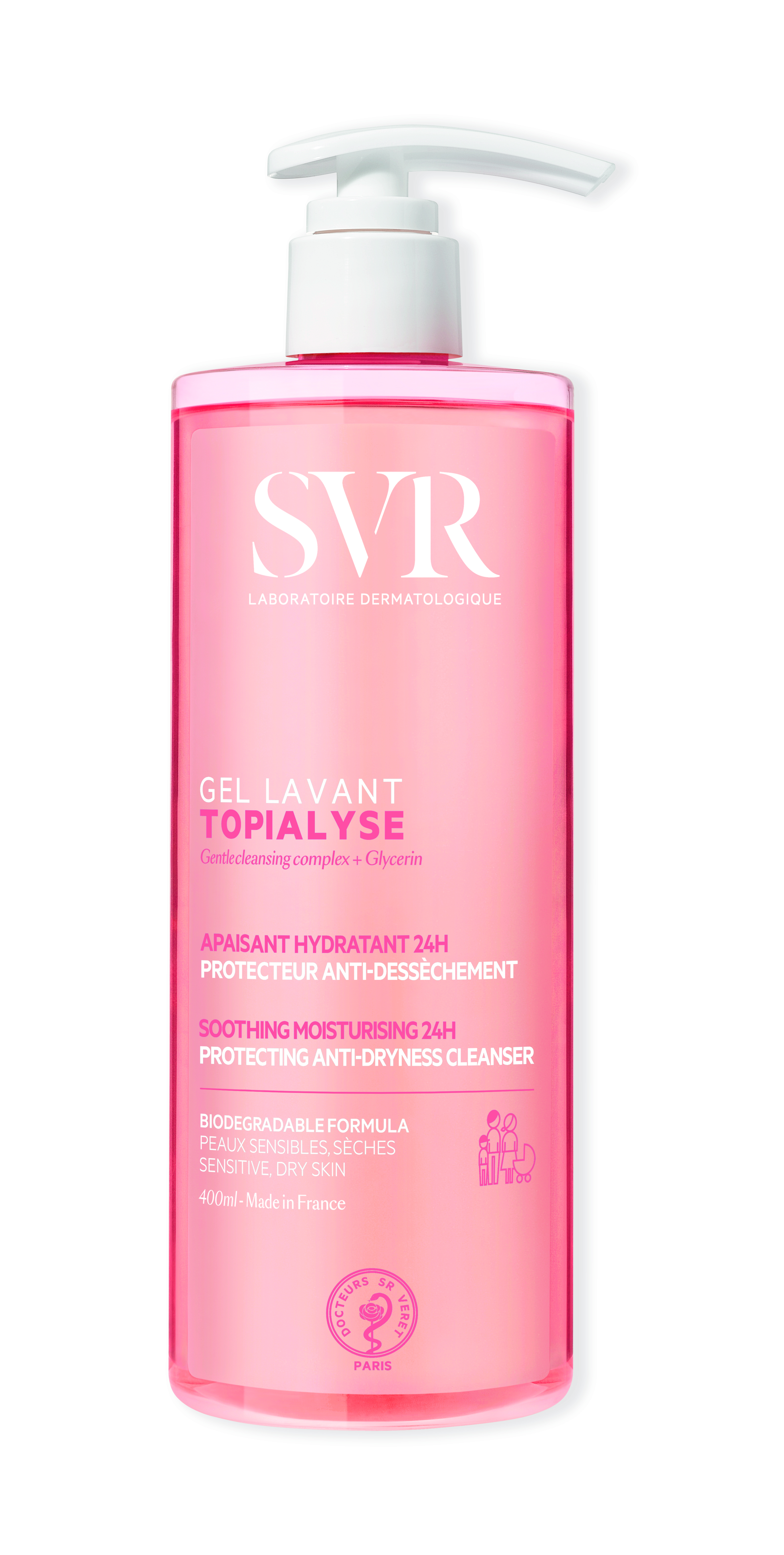 SVR TOPIALYSE GEL LAVANT 400ML